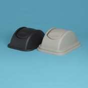 Trash Container Lid, Free-Swing, for 7-Gallon Soft Plastic, Black RUB306600BK by Rubbermaid