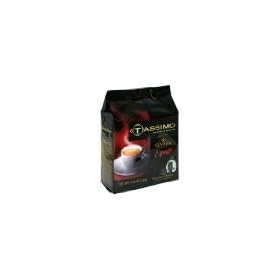 Tassimo T-Discs: Gevalia Espresso Coffee T-Disc Pods (Case of 5 packages; 80 T-Discs Total)