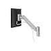 Bretford Basics Universal Small Flat Panel Wall Mount FPSM-W-ADJ1XX-AL - Mounting kit ( articulating arm ) for flat panel - aluminum - screen size: up to 30