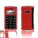 LG enV2 VX-9100 VX9100 TRANSLUCENT RED SNAP-ON CASE COVER WITH BELT CLIP Image