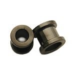 Blackline Flesh Tunnel Plug, in 14mm (Gauge), Sold Individually