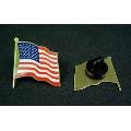 Bulk Savings 316026 American Flag Patriotic Lapel Pin Rubber Backing- Case of 200