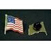 Bulk Savings 316026 American Flag Patriotic Lapel Pin Rubber Backing- Case of 200
