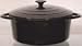 Sitram Cast Iron 2.6 Quart Round Cocotte, Black Enamel