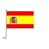 Autofahne Spanien 2er Set 30 x 45 - 