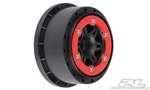 Pro-line Racing 2715-04 Split Six 2230 Redblack Bead-loc Wheels from Pro-Line Racing