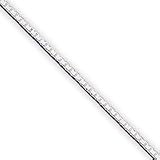 Sterling Silver 1.25mm Box Chain Bracelet - 8 Inch - Spring Ring - JewelryWeb
