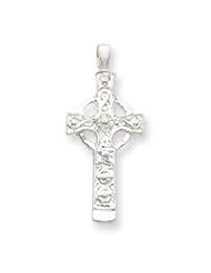 Sterling Silver Celtic Cross Pendant QC4345"