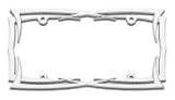 Chrome Blades License Plate Frame