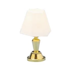 Dollhouse Miniature Small Brass Table Lamp