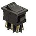 35-646-BU, Switch Rocker ON Off DPST Solder Eyelet Curved Rocker 10A 250VAC Bulk (5 Items)