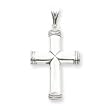 Sterling Silver Cross Pendant with 20 Inch Sterling Silver Chain