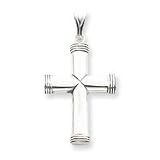 Sterling Silver Cross Pendant with 20 Inch Sterling Silver Chain