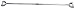 Gym Style Lat Bar-Solid