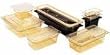 H-Pans Food Pan Fourth Size - 4'' Deep Amber