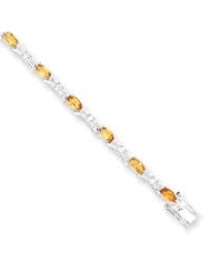 Sterling Silver Citrine Bracelet