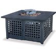 41.25" Square Outdoor LP Gas Fireplace (Fire Pit Table) With Tile Mantel