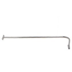 60" X 26" Corner Shower Rod - L Shaped Shower Rod - Polished Chrome