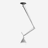 Artemide Tolomeo Sospensione Decentrata, Alu-Schirm, Alu poliert & eloxiert