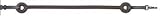 Camelot Rubber Rod Side Reins - Brown - 5/8