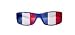 Flags4You - Fan-Sonnenbrille Frankreich