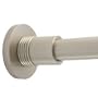 Allied Brass SHOWER CURTAIN ROD BRACKETS - PAIR - GROOVY 1099G-PB