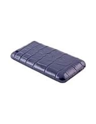 Midnight Blue iPhone 3G / 3GS Clip On Case - Genuine Crocodile Skin Leather