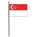 Singapore miniature flag