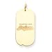 14K Cleveland Indians Lg Name Dog Tag Charm
