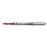 uni-ball Vision Stick Roller Ball Pen, Gray/Red Brl, Micro Fine, .5 mm, Red Ink - Same Day Shipping (orders by 3 pm), Next Day Delivery (in most cases)