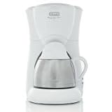 DeLonghi DC51TTW Twenty Four Seven 4-Cup Drip Coffee Maker (White)