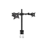 SIIG Tilt/swivel/rotate/Extend Desk Mount for 13 to 27 Inches Dual Monitor, Black (CE-MT0Q11-S1)