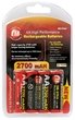 CTA Digital DB-27AA 2700 mAh NiMH Rechargeable AA Batteries (4-Pack)