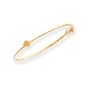 14k Polished Heart Slip-On Baby Bangle Bracelet - Measures 36x36mm - JewelryWeb