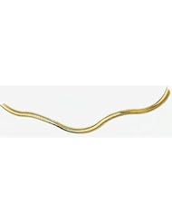 3mm Wavy Omega Necklace 18"