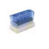 Pre inked Rubber Stamp in Blue 40 x 90mm