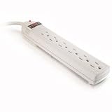 6 Outlet Surge Suppressor with Vertical Plugs
