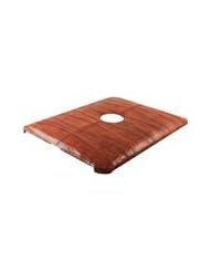 Reddish Brown iPad Clip On Case - Genuine Chicken and Hen Skin Leather