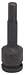 Westward 4LZC5 Impact Hex Bit Socket, 3/8 In Dr, 1/2 In