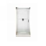 American Standard Frameless Pebble Glass Pivot Shower Doors with D Handle for 28-5/8