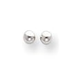 Earrings Ball Post- 14k White Gold Polished 3mm Ball Post Earrings