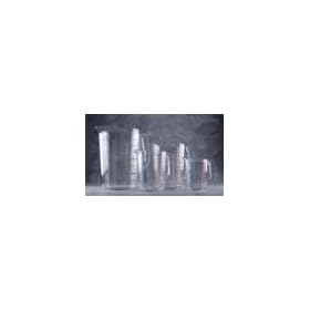 Rubbermaid� 3211 Bouncer� Measuring Cups temperature range is -40� F to 212� F. Clear break resistant polycarbonate is very durable. 8 ounce capacity, case size 12.