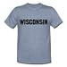 WISCONSIN - State-series - Heather Grey or White T-shirt