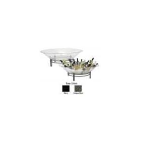 Buffet Enhancements 32 Inch Round Iron Ice Display with Acrylic Tray, Antique Silver by Buffet Enhancements