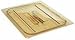 Kitchen & Housewares : H-Pans Food Pan, Solid Cover With Handle Half Size - Amber