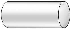 Rod, Acetal, 150, Wht, 1 3/4 In Dia x 3 Ft L