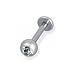 labret acier boule Strass Diamant Synthètique - piercing lobe - piercing levre - piercing cartilage