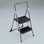 Cosco 11829GGB Commercial Steel Folding Step Stool, 2-Step, Gray