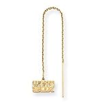 14K Chicago White Sox Team Name Kidney Earrings