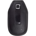New Samsung SGH-T329 STRIPE Black Leather Swivel Case